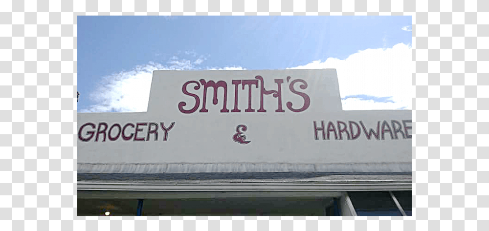 Smiths Grocery And Hardware Sign, Advertisement, Billboard, Banner Transparent Png