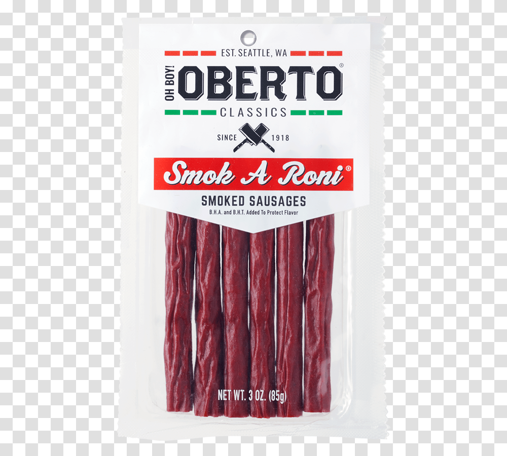 Smok A Roni - Oberto Oberto Smoked Sausage Sticks, Food, Bacon, Pork, Bowl Transparent Png