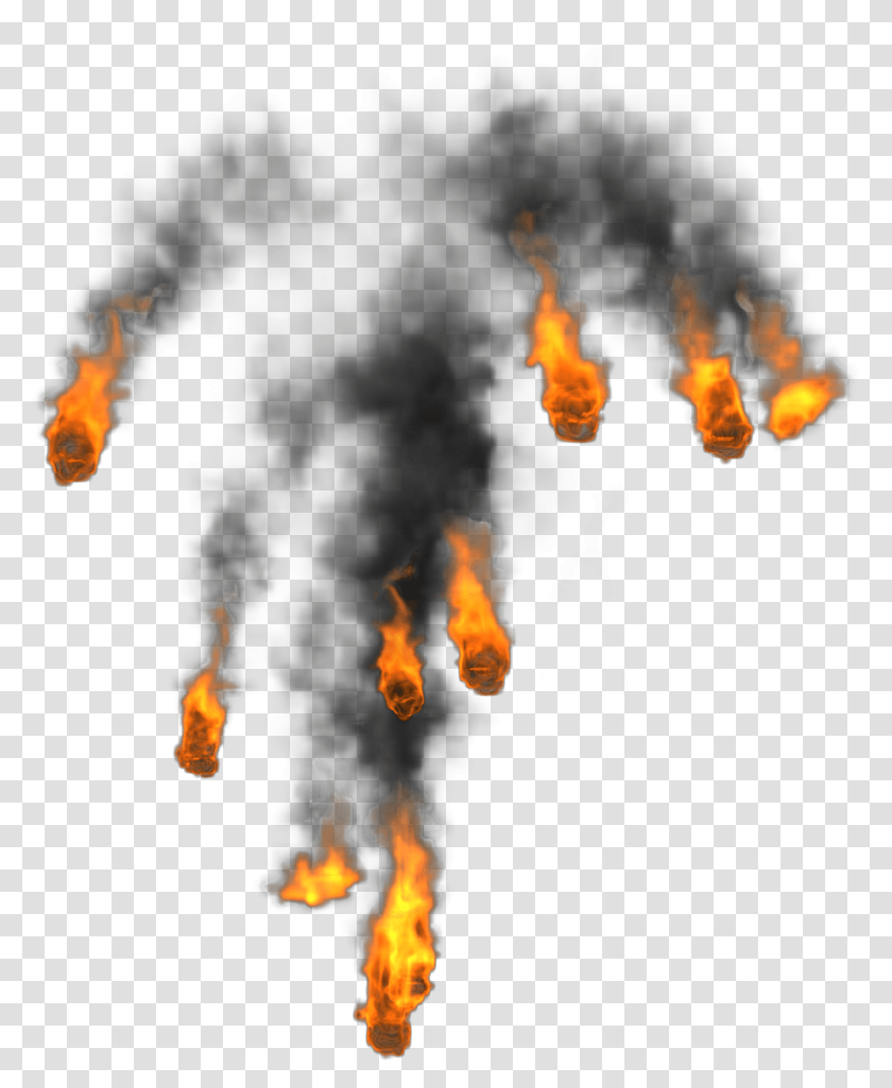 Smoke And Fire, Bonfire, Flame, Flare, Light Transparent Png