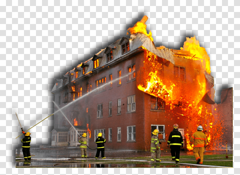 Smoke And Fire Protection Building On Fire Cartoon Building On Fire Transparent Png