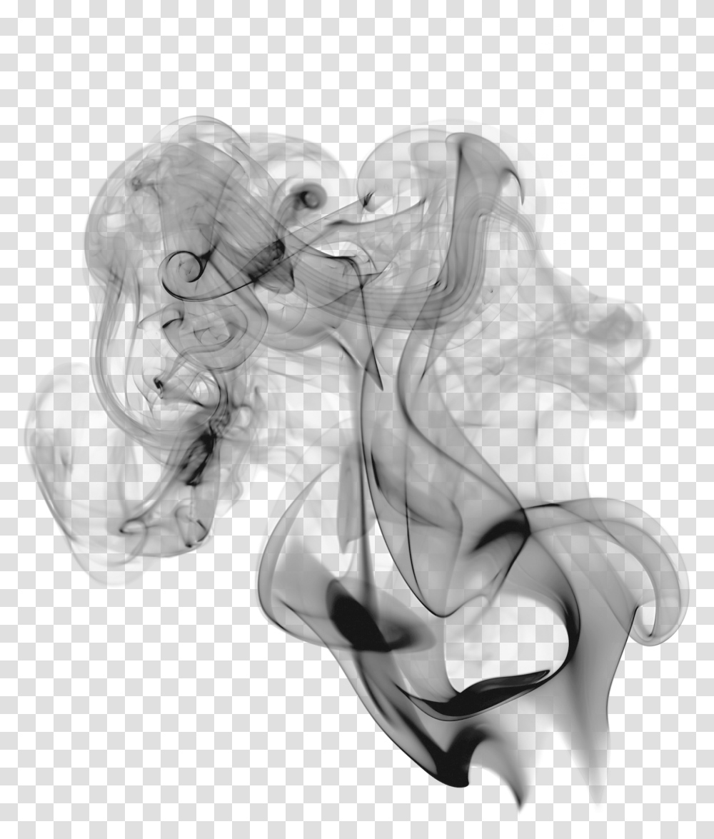 Smoke Background Picsart Black Smoke, Person, Human, Drawing, Sketch Transparent Png