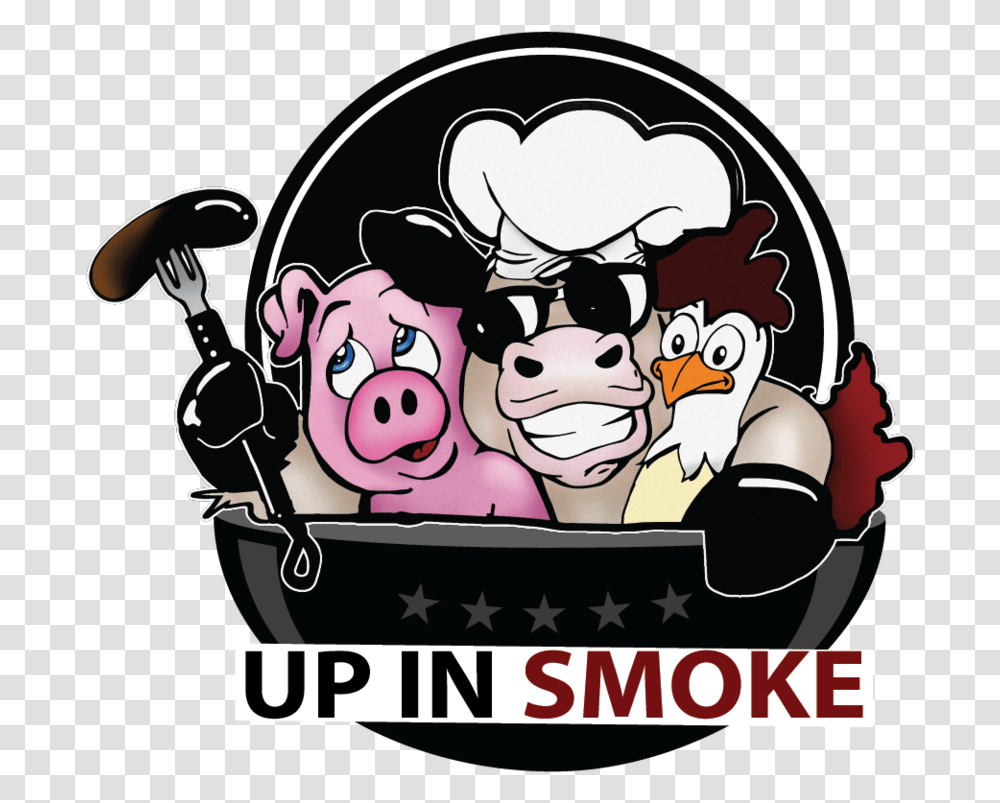 Smoke Bbq Clipart Full Size Download Seekpng Smoking Bbq Clipart, Poster, Advertisement, Pirate, Chef Transparent Png