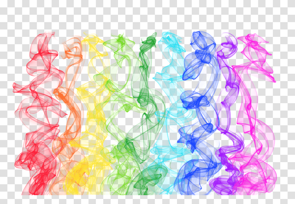 Smoke Colorful Rainbow Smoke, Modern Art, Graphics, Painting, Drawing Transparent Png