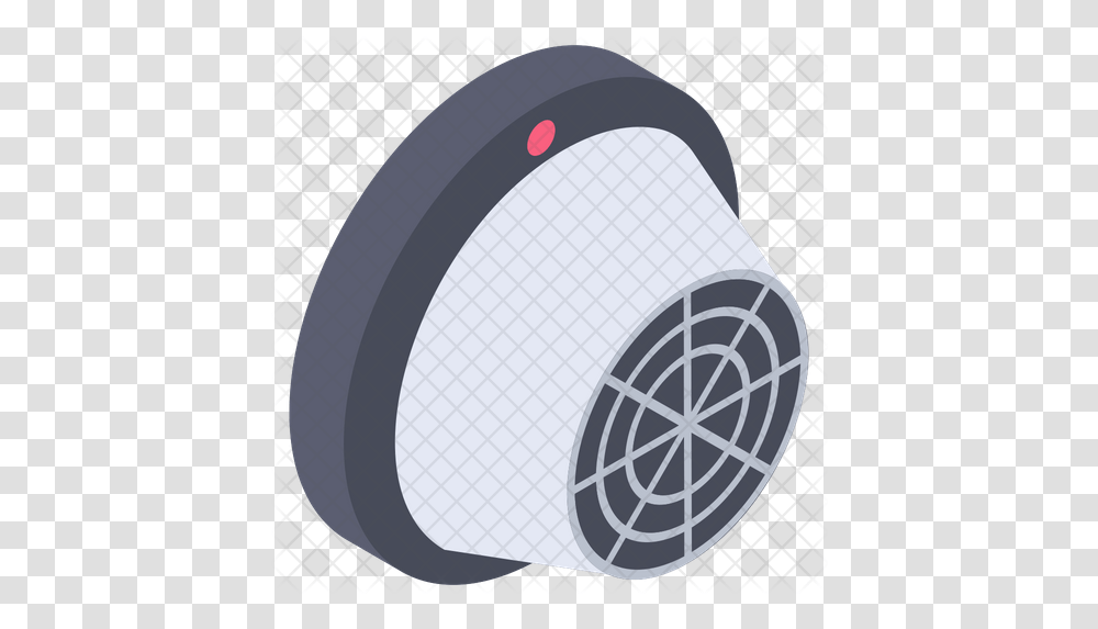 Smoke Detector Icon Of Isometric Style Circle, Tape, Racket, Sport, Sports Transparent Png