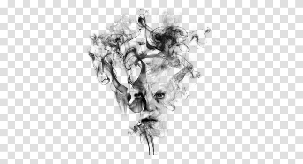 Smoke Effect Images Thumbnail Effect Black, Face, Person, Human, Head Transparent Png