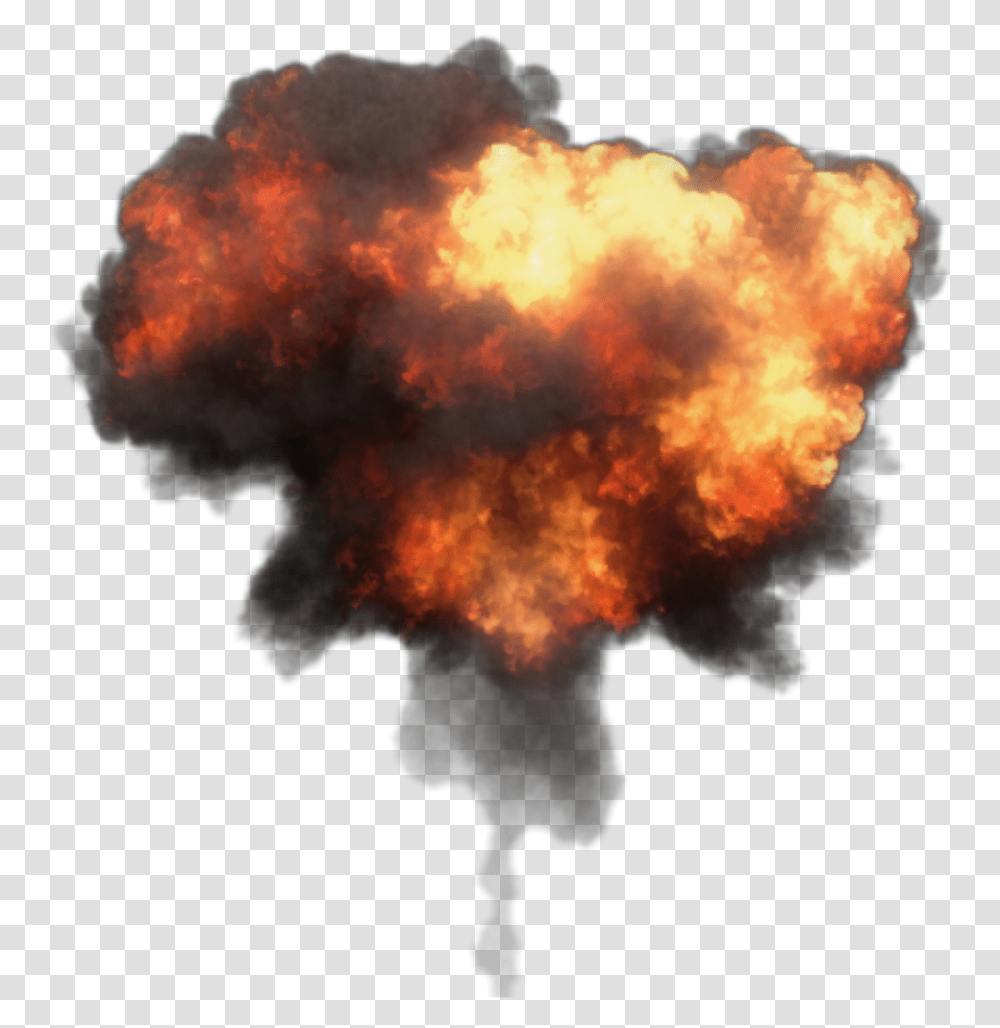 Smoke Fire Freetoedit Explosion Sticker, Flare, Light, Flame, Bonfire Transparent Png