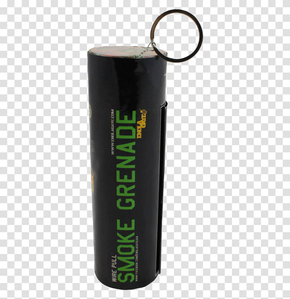 Smoke Grenade Keychain, Bottle, Cosmetics, Beer, Alcohol Transparent Png