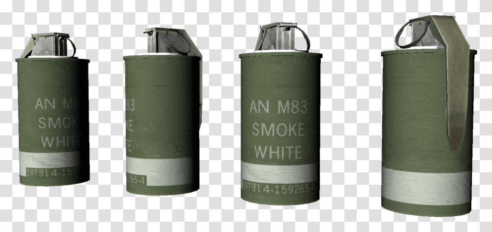 Smoke Grenade, Tin, Can, Cylinder, Weapon Transparent Png