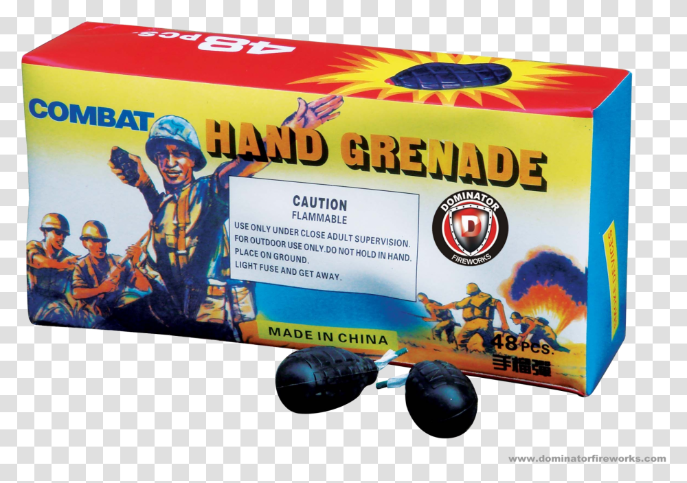 Smoke Hand Grenade Fireworks, Person, Helmet, Advertisement Transparent Png