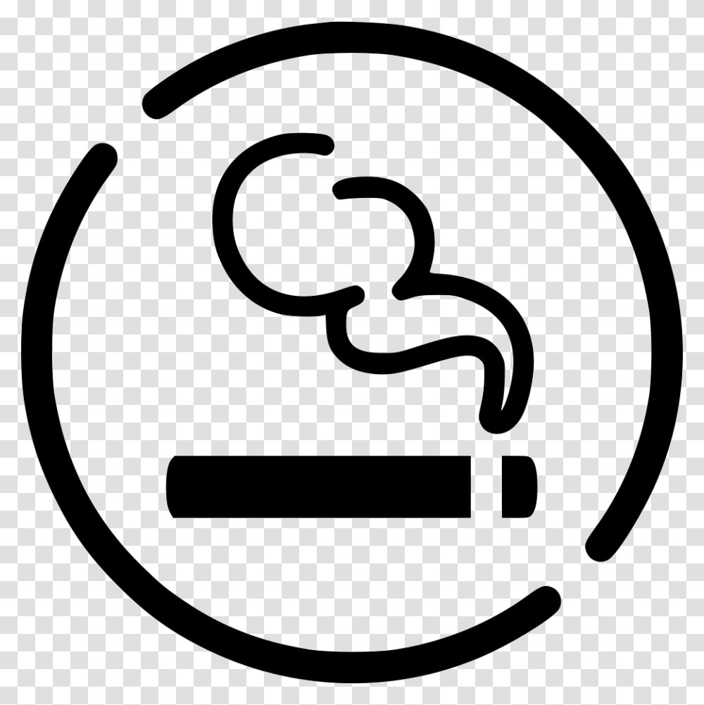Smoke Icon Smoking Area Icon, Stencil, Label Transparent Png