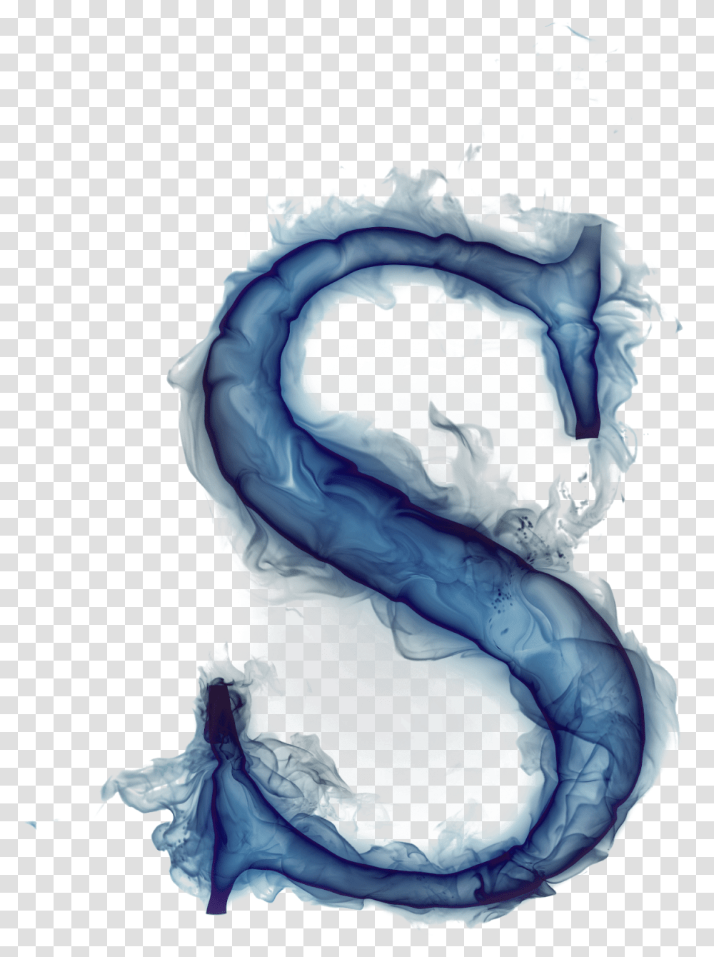 Smoke Letters Blue Smoke Letter S, Nature, Outdoors Transparent Png