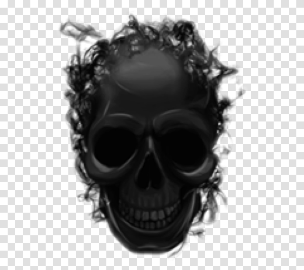 Smoke Skull Black Smoke Skull, Head, Alien, Goggles, Accessories Transparent Png