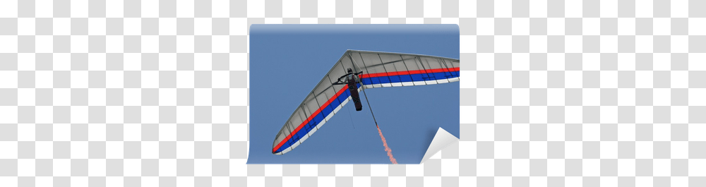 Smoke Trail Wall Mural Pixers Hang Gliding, Adventure, Leisure Activities, Airplane, Aircraft Transparent Png