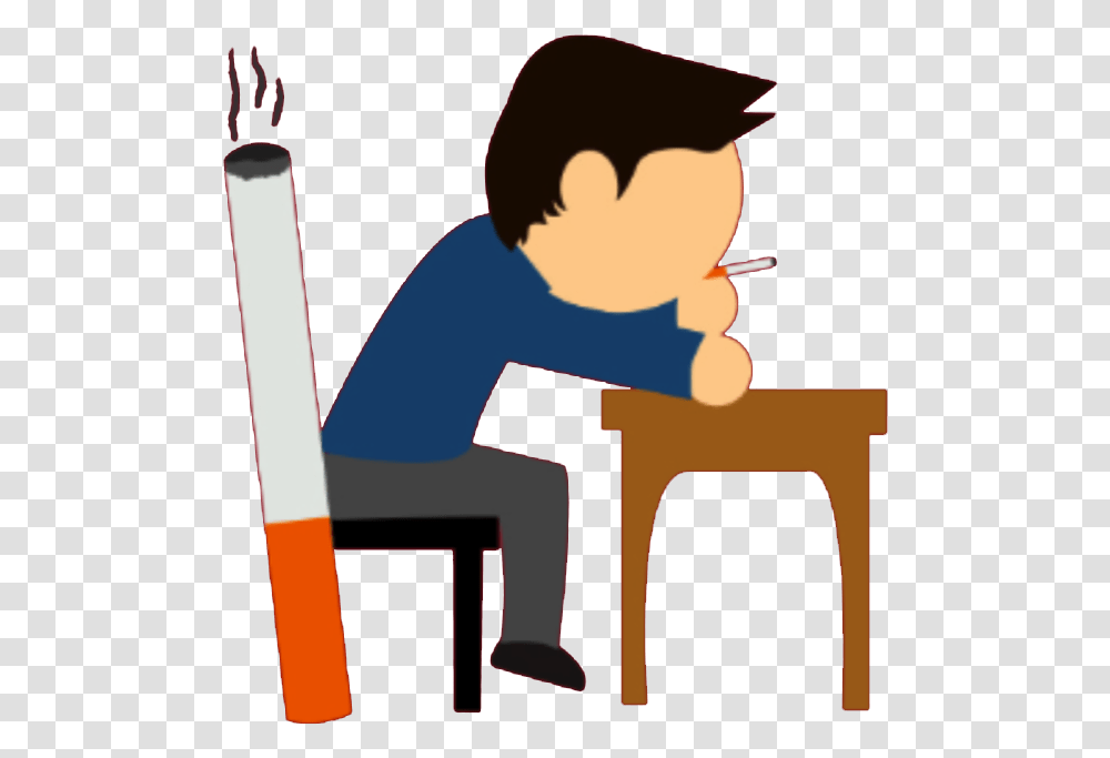 Smoke Unhealthy Lifestyle Pictures Cartoon, Person, Human, Kneeling, Sport Transparent Png