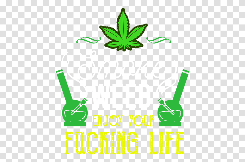 Smoke Weed Cannabis Hash Dope Ganja Bong Blunt Beach Sheet Clip Art, Plant, Text, Advertisement, Vegetation Transparent Png