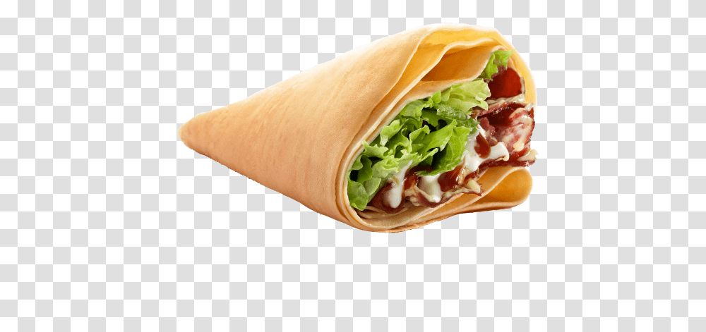 Smoked Beef Cheese Savory Crepe, Sandwich Wrap, Food, Bread, Burger Transparent Png