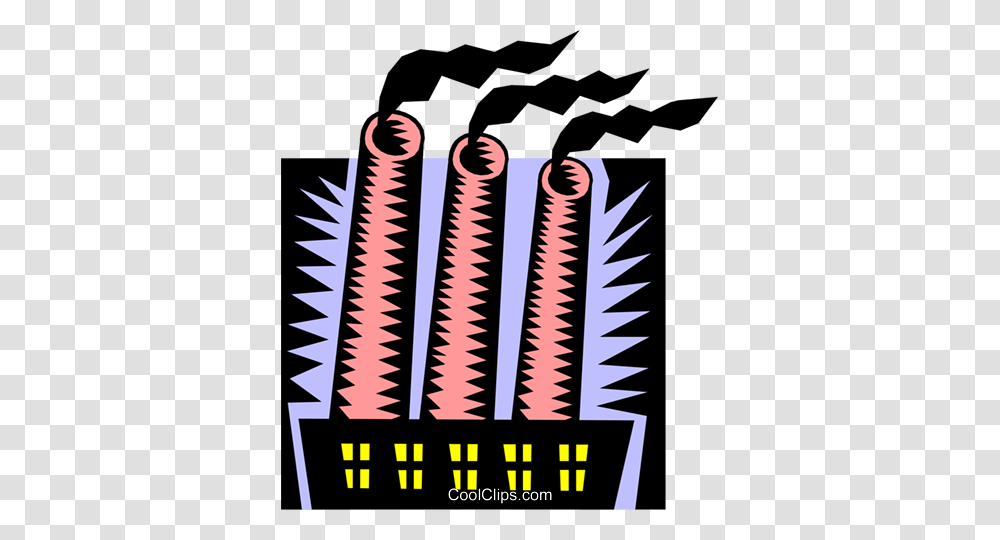 Smokestacks Royalty Free Vector Clip Art Illustration, Plant, Pattern Transparent Png