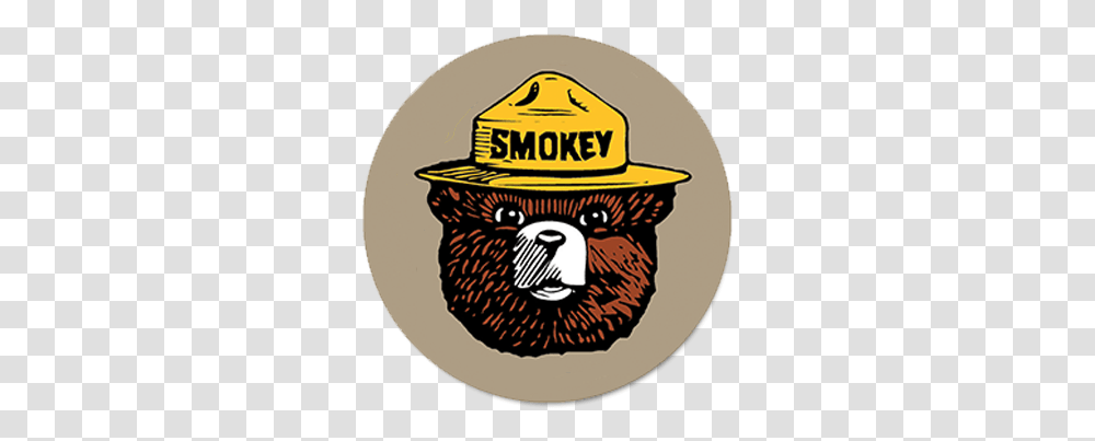 Smokey The Bear 3 Image Hill City Rangers, Clothing, Label, Text, Helmet Transparent Png