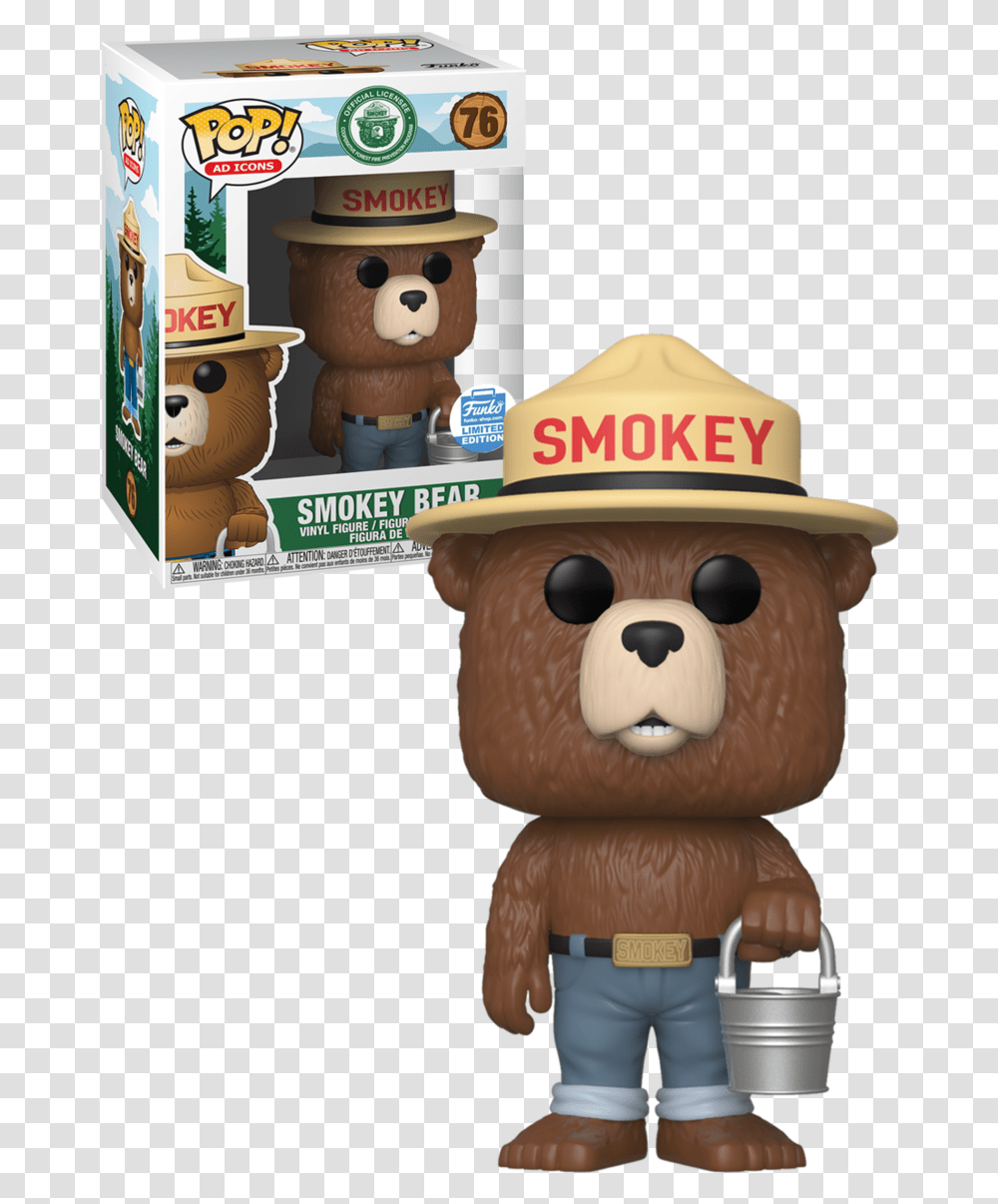 Smokey The Bear Funko Pop, Hat, Apparel, Label Transparent Png