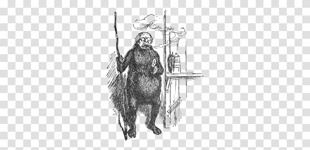 Smoking Gorilla Sketch, Person, Drawing, Art, Face Transparent Png