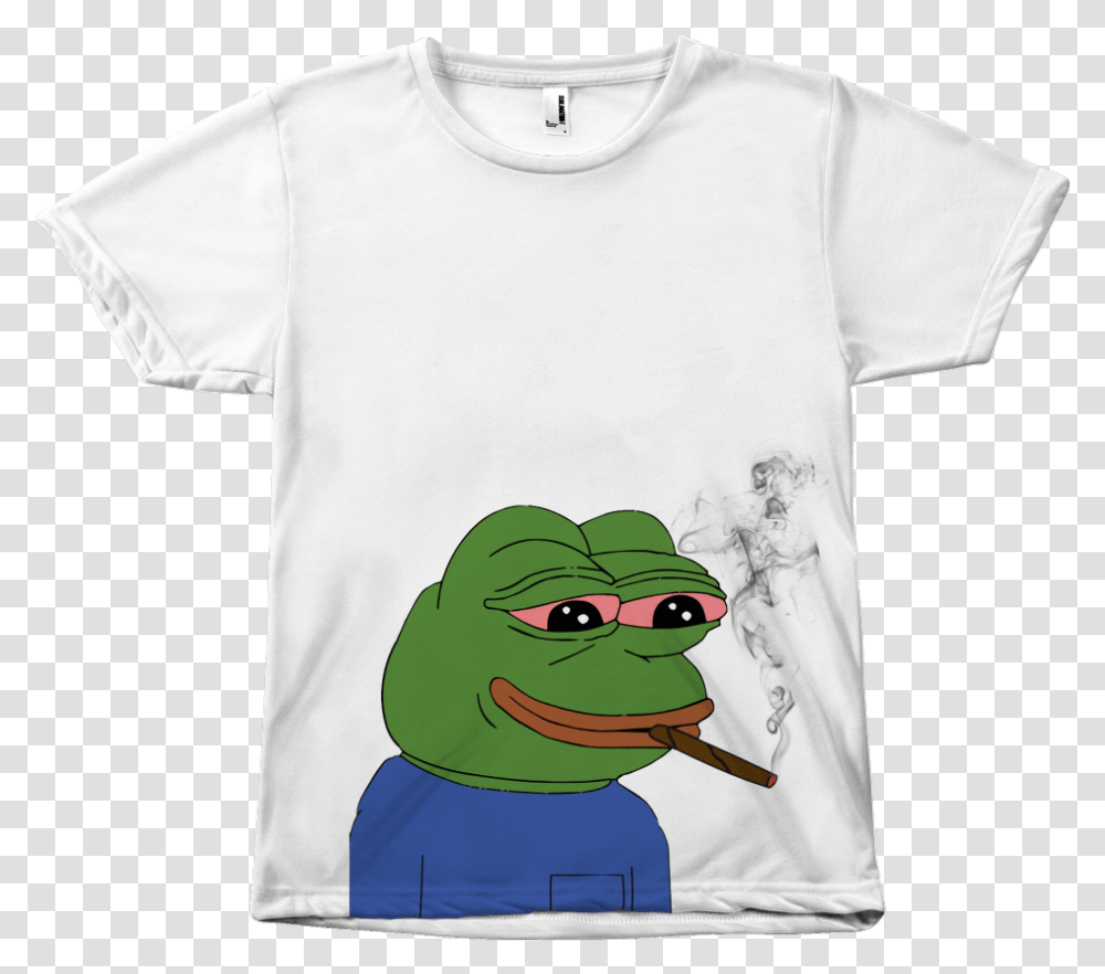 Smoking Pepe The Frog, Apparel, T-Shirt Transparent Png