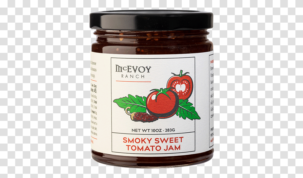 Smoky Sweet Tomato Jam By Mcevoy Ranch, Food, Jar, Menu Transparent Png
