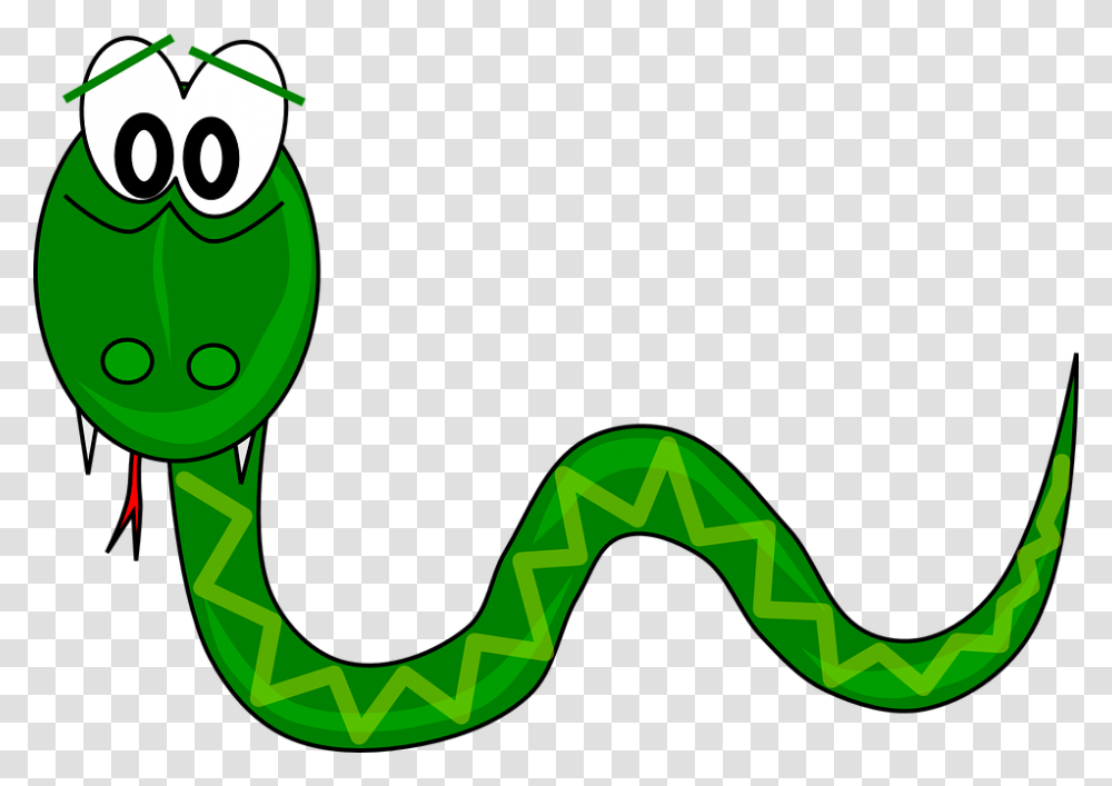 Smooth Green Snake Clipart Funny, Animal, Reptile, Photography Transparent Png