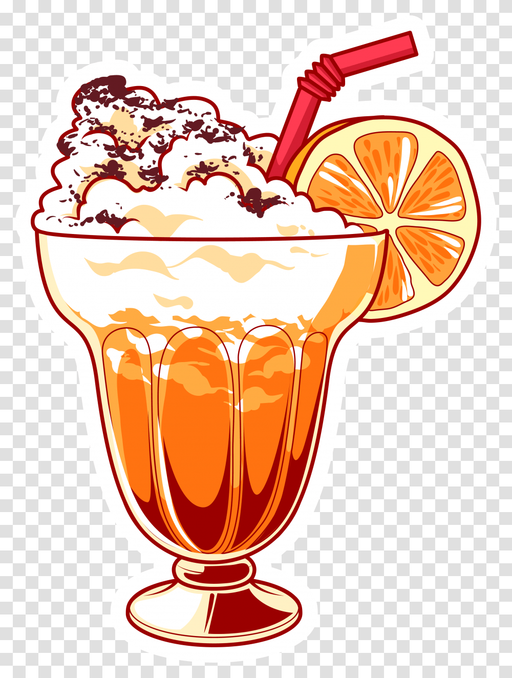 Smoothie Cocktail Orange Delicious Sand Milkshake, Cream, Dessert, Food, Creme Transparent Png