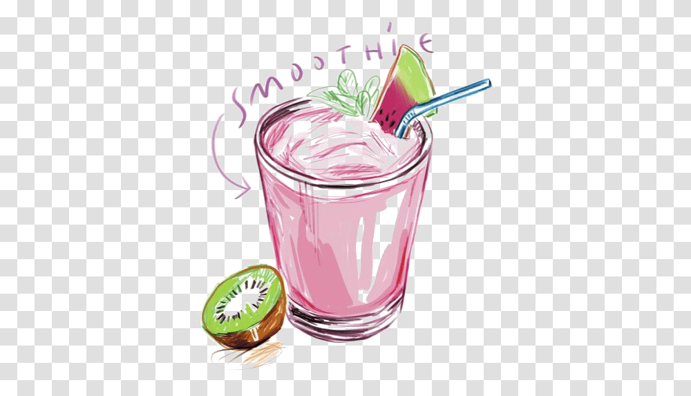 Smoothie Juice Milkshake Cocktail Smoothies Watercolor, Beverage, Drink Transparent Png