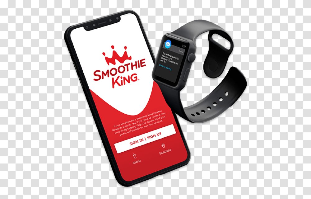Smoothie King, Mobile Phone, Electronics, Cell Phone, Advertisement Transparent Png