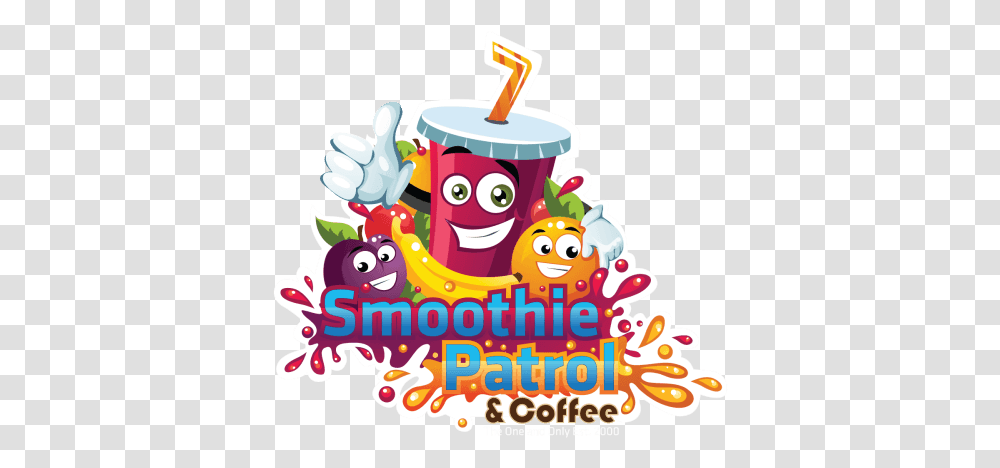 Smoothie Patrol And Coffee, Birthday Cake, Dessert, Food, Soda Transparent Png