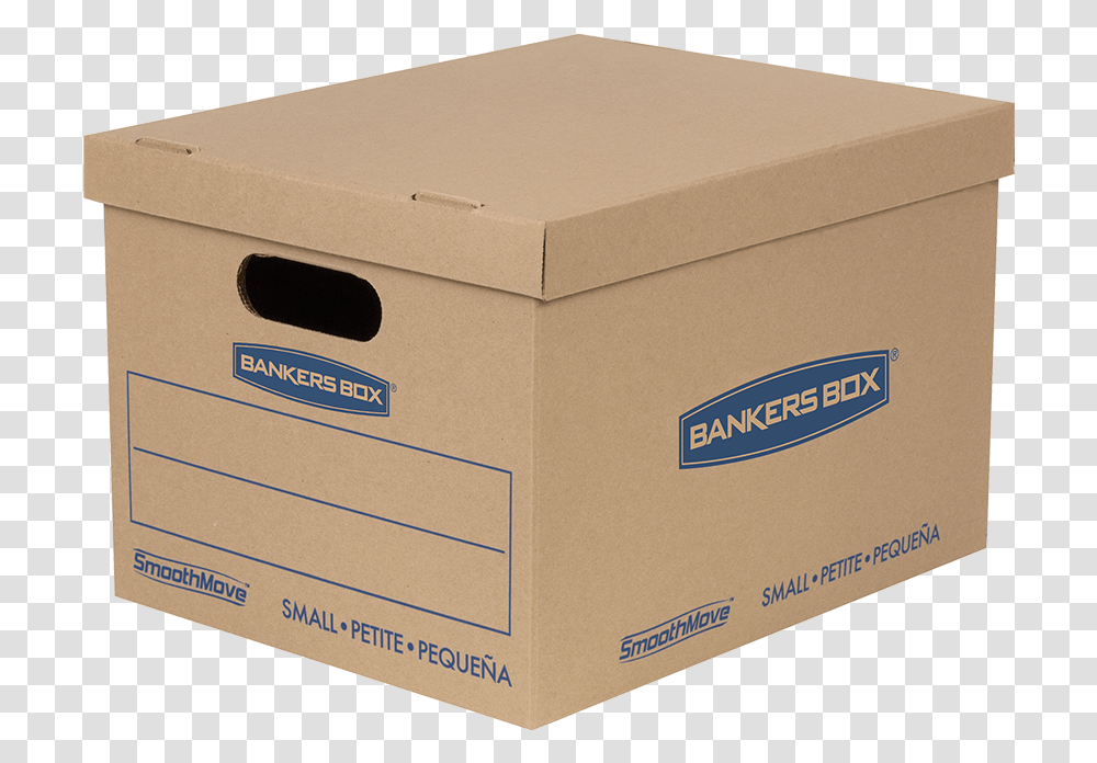 Smoothmove Classic Moving Boxes Small Banker Boxes, Package Delivery, Carton, Cardboard Transparent Png