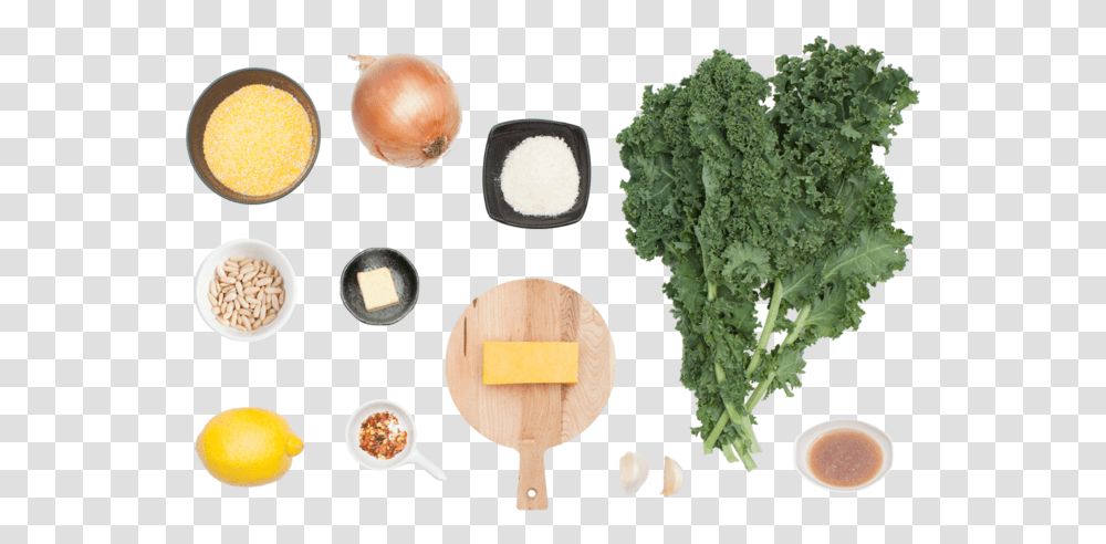 Smothered Two Cheese Grits With Caramelized Onions Leaf Vegetable, Plant, Food, Cabbage, Kale Transparent Png