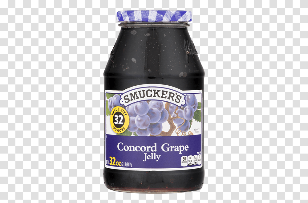Smuckers Grape Jam, Plant, Food, Fruit, Label Transparent Png