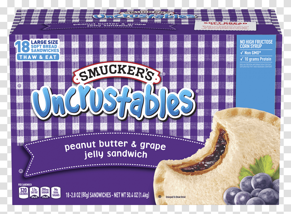 Smuckers Uncrustables Costco, Plant, Food, Bread, Fruit Transparent Png