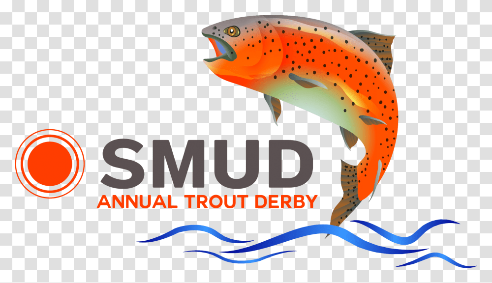 Smud Annual Derby Logo Clipped Rev Sacramento Municipal Utility District, Animal, Fish, Trout, Coho Transparent Png