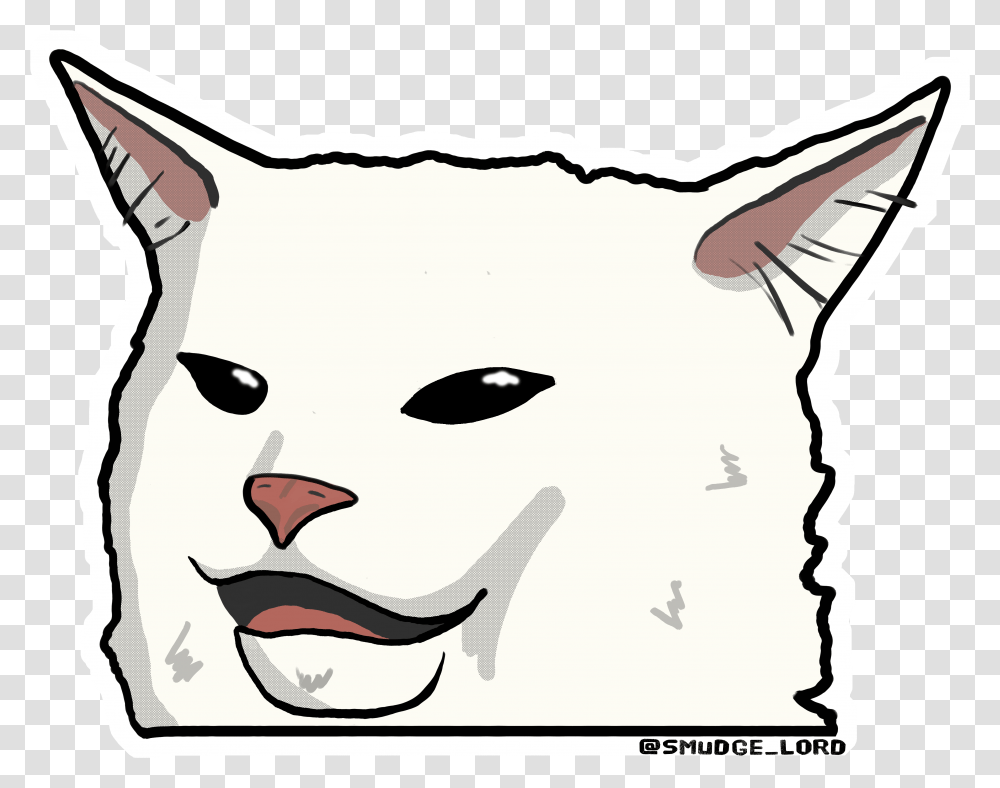 Smudge The Cat Sticker, Pillow, Cushion, Mask Transparent Png