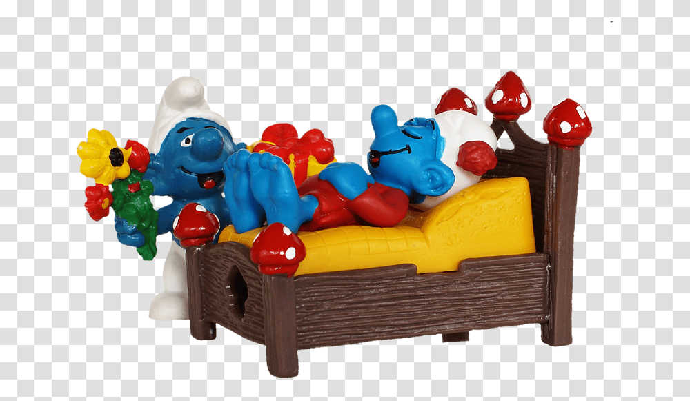 Smurf Bed Sleep Tired Surprise Gift Arouse, Toy, Inflatable Transparent Png