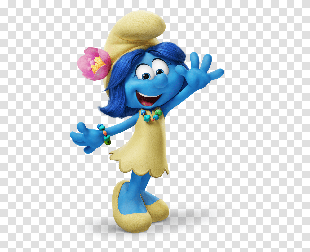 Smurf Blossom Sony Pictures Animation Wiki Fandom Smurf With Blue Hair, Toy, Figurine, Mascot, Graphics Transparent Png