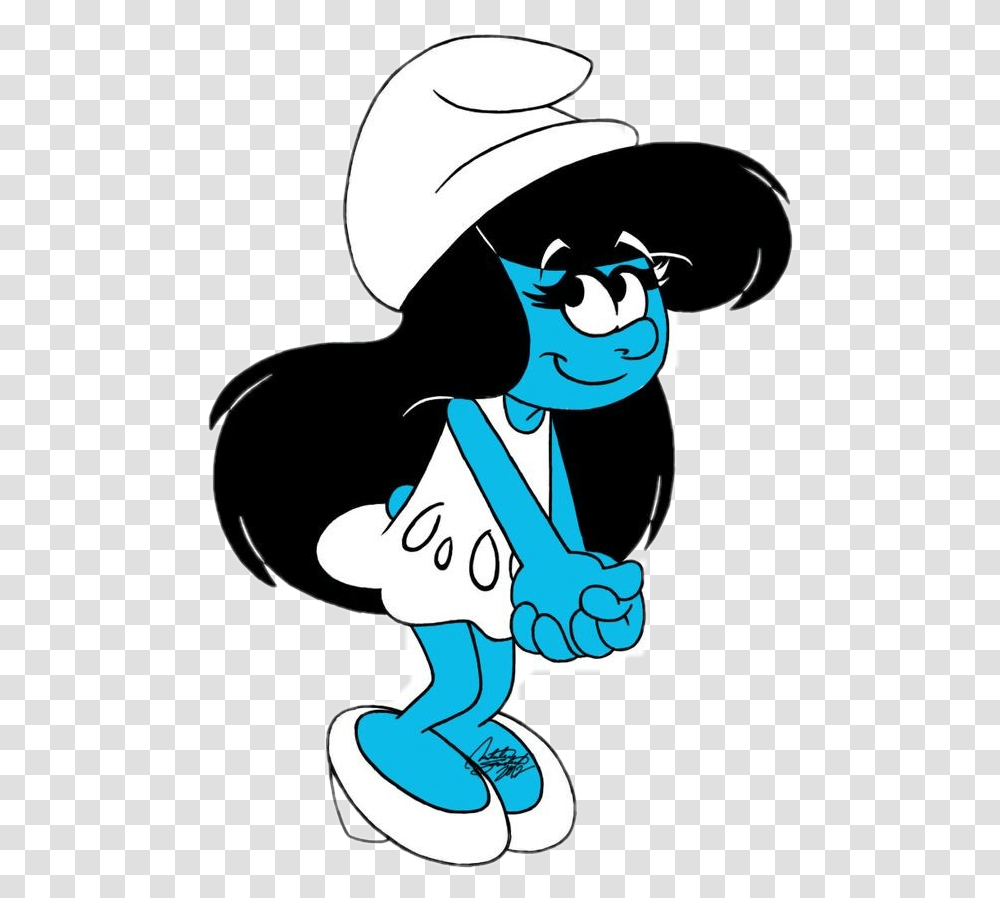 Smurf Female Smurf With Black Hair, Pirate Transparent Png