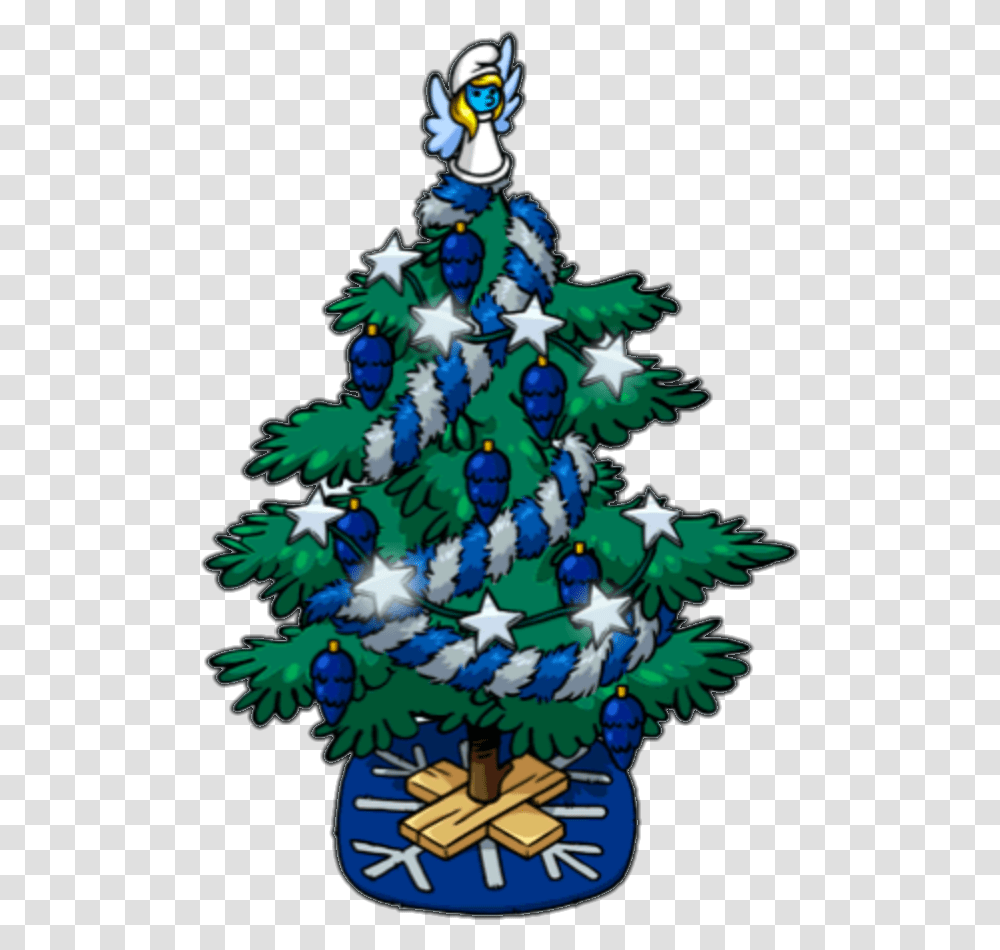 Smurf, Tree, Plant, Ornament, Christmas Tree Transparent Png