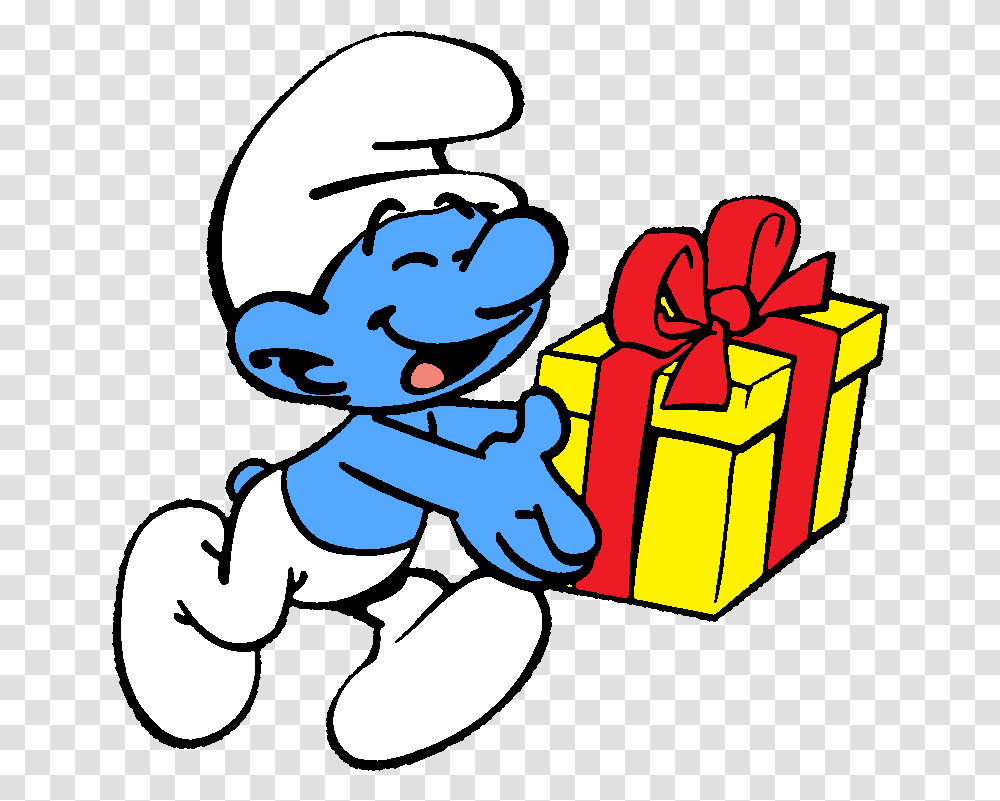 Smurfs, Gift Transparent Png