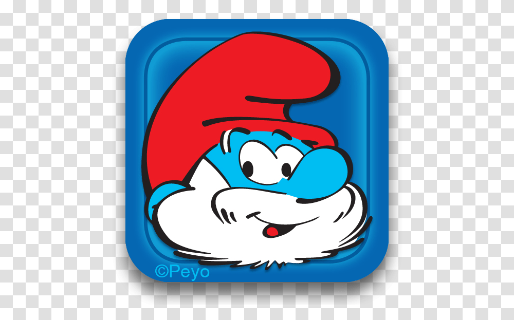 Smurfs Village App Icon, Label, Angry Birds, Cutlery Transparent Png
