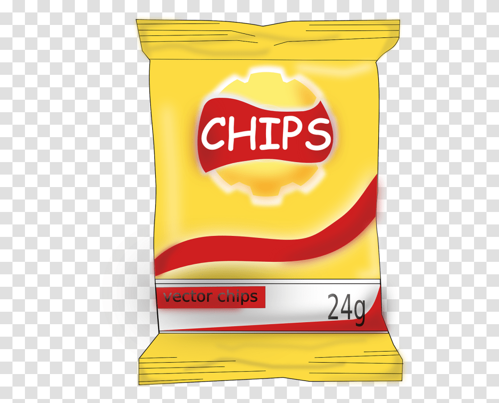 Snack Bag With Food Clipart Clip Art Of Junk Foods, Ketchup, Dessert Transparent Png