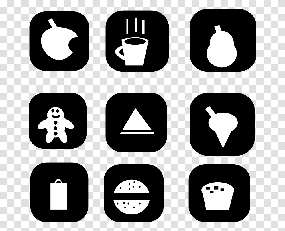 Snack Icons, Number, Stencil Transparent Png