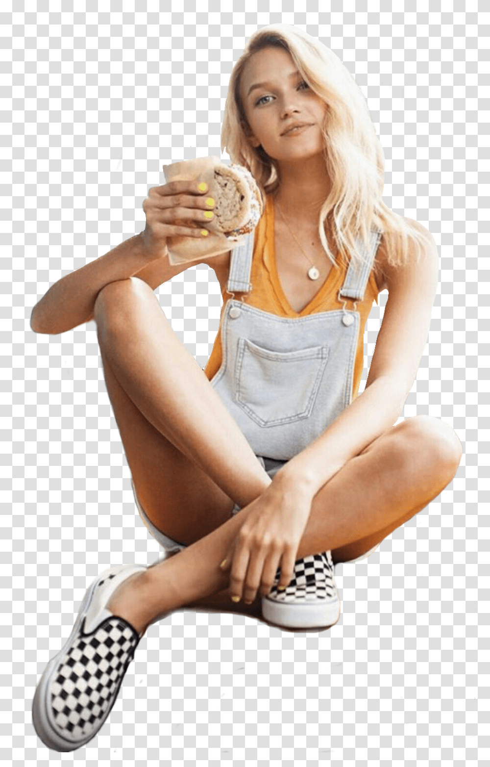 Snack Mujer Chica Girl Lady Woman Rubia Personas Girl, Female, Face, Finger Transparent Png