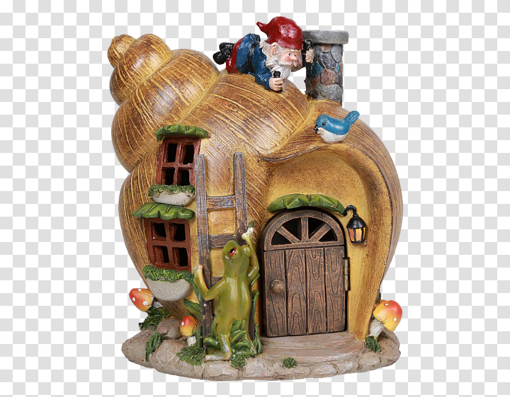 Snail Shell Gnome Home House, Architecture, Building, Figurine, Emblem Transparent Png