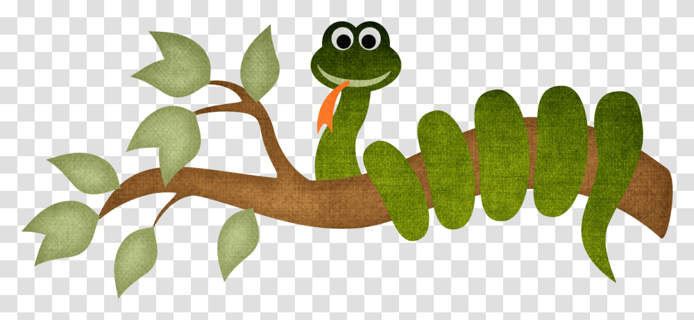 Snake Cartoon Clip Art A Tree Cartoon Snake On A Tree, Frog, Amphibian, Wildlife, Animal Transparent Png