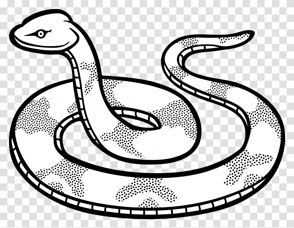 Snake Clipart Black And White Simple Black Mamba Drawing, Animal, Reptile, Cobra, Sink Faucet Transparent Png