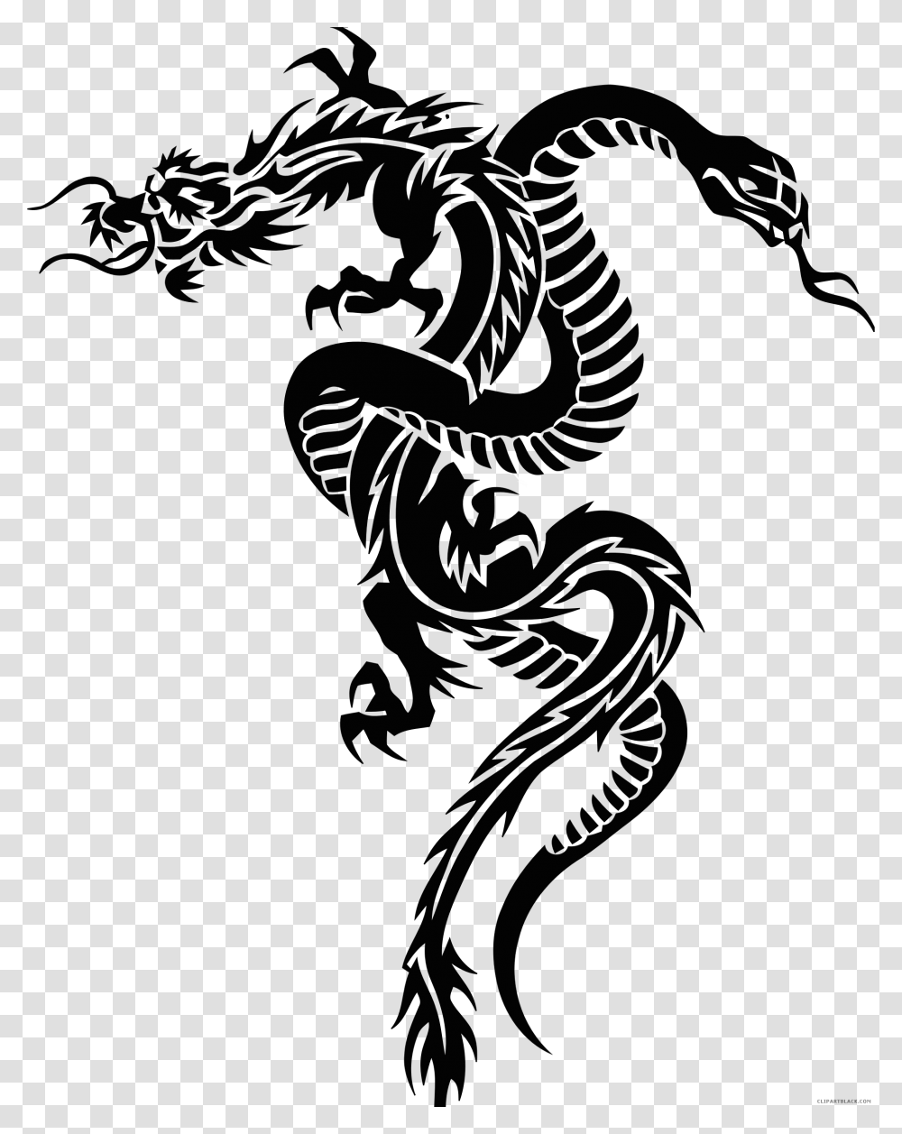 Snake Dragon Ouroboros Clip Art Chinese Zodiac Snake Tattoo Transparent Png
